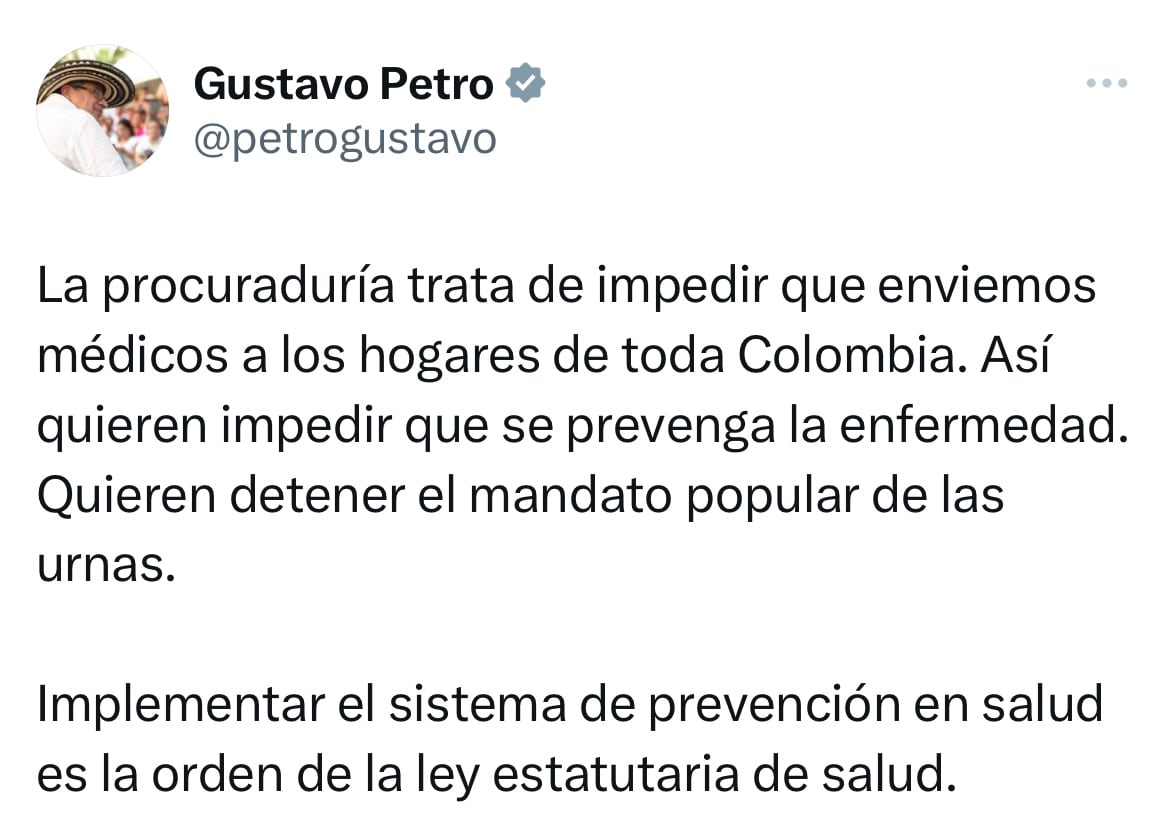 Mensaje presidente Gustavo Petro