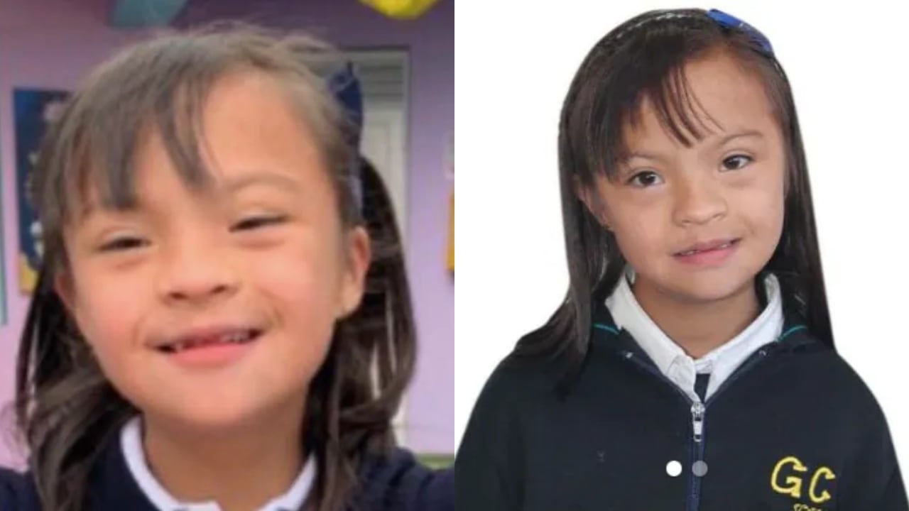 La niña Valeria Afanador fue vista por última vez en su colegio.