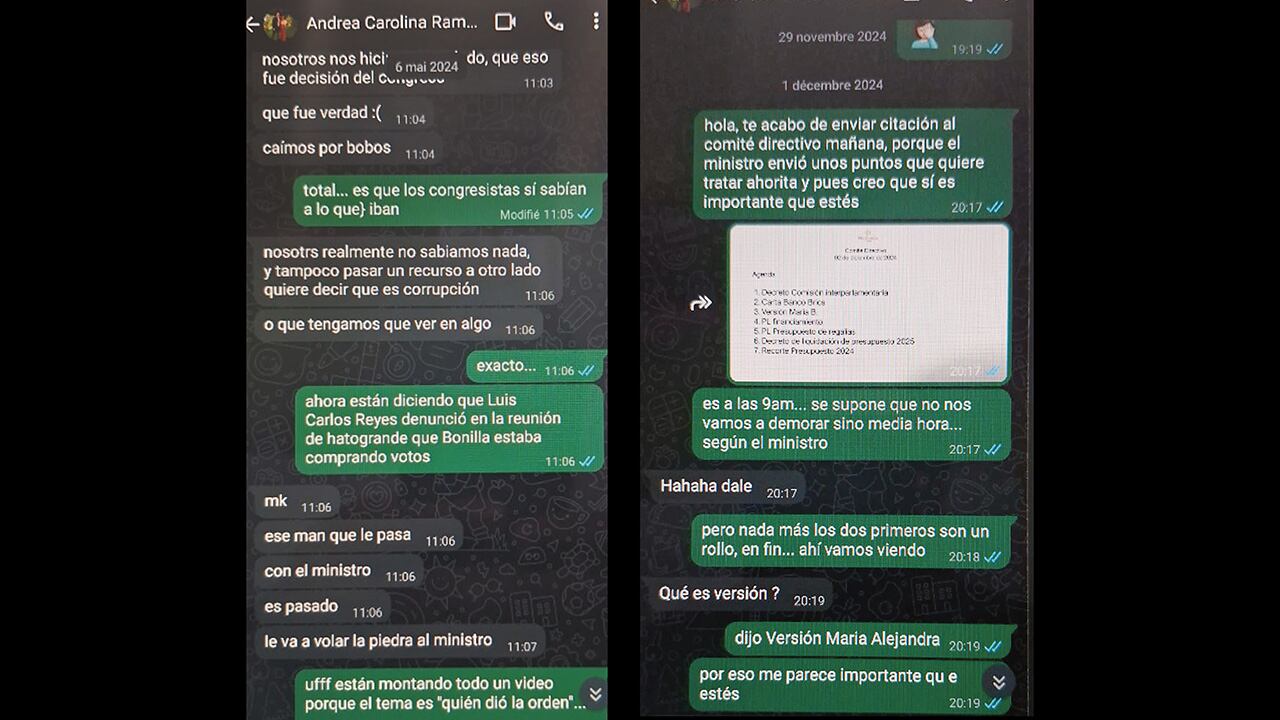 Chat donde las mujeres hablan sobre las denuncias de Luis Carlos Reyes.
