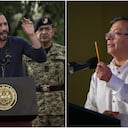 Presidente Gustavo Petro y el mandatario de El Salvador Nayib Bukele