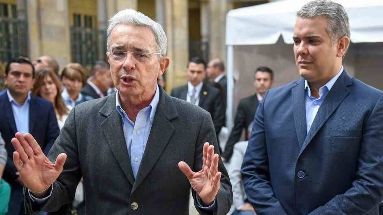 Álvaro Uribe e Iván Duque