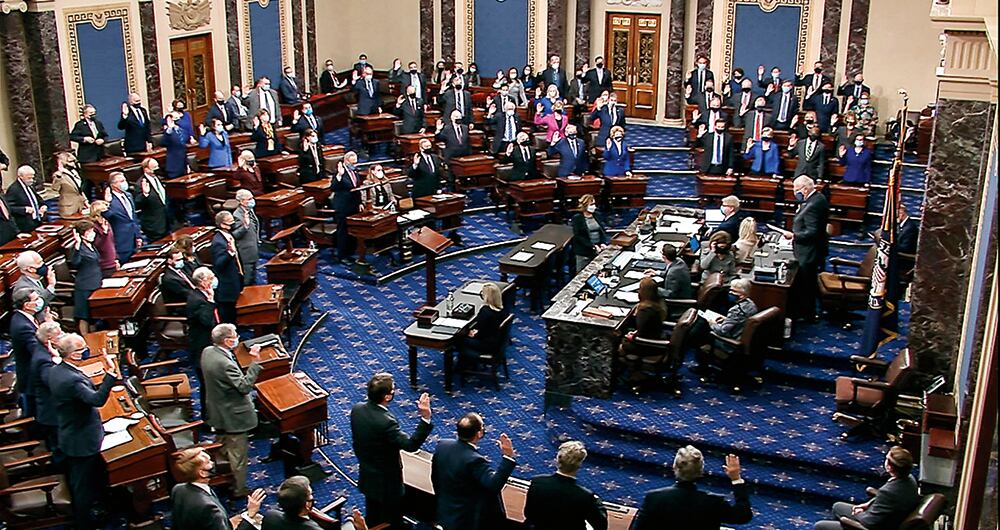 Rand Paul calificó de despropósito el proceso contra Trump. Los demócratas necesitan 67 votos del Senado para condenar a Trump, pero las matemáticas no les dan.