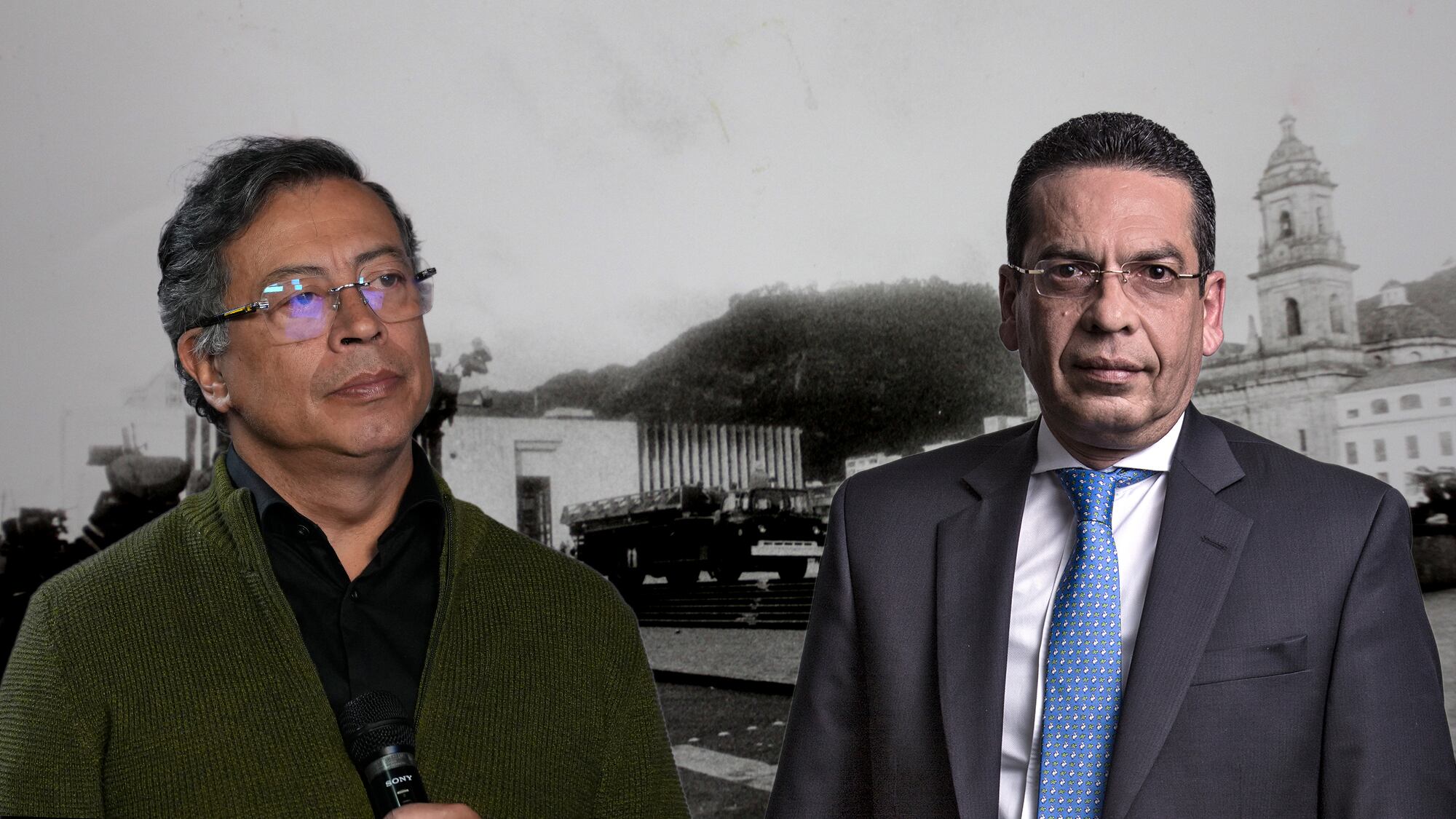 Gabriel Andrade y Gustavo Petro