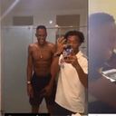 Yerry Mina y Juan Guillermo Cuadrado.