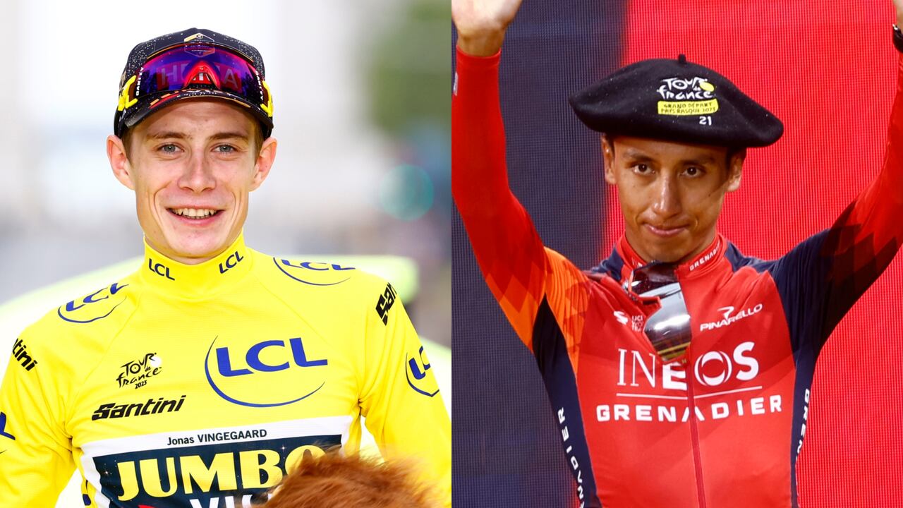 Jonas Vingegaard y Egan Bernal.