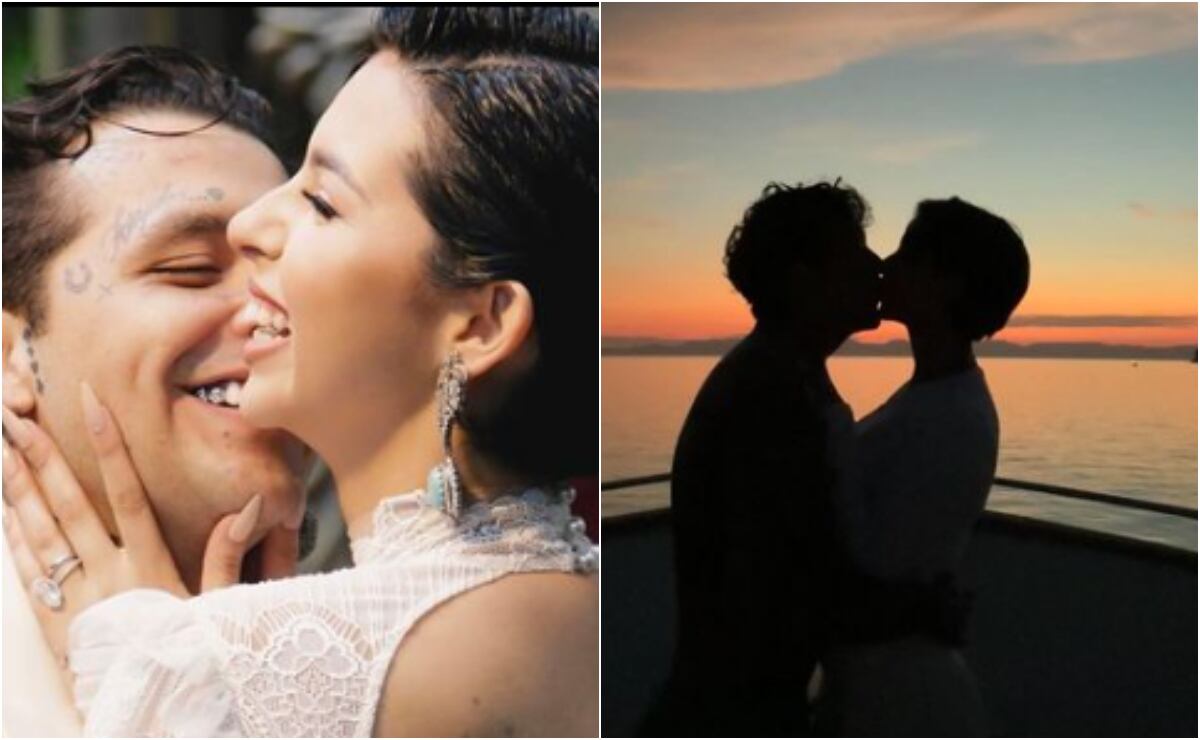Christian Nodal y  Ángela Aguilar disfrutan de su luna de miel y compartieron románticas fotos en sus redes sociales.