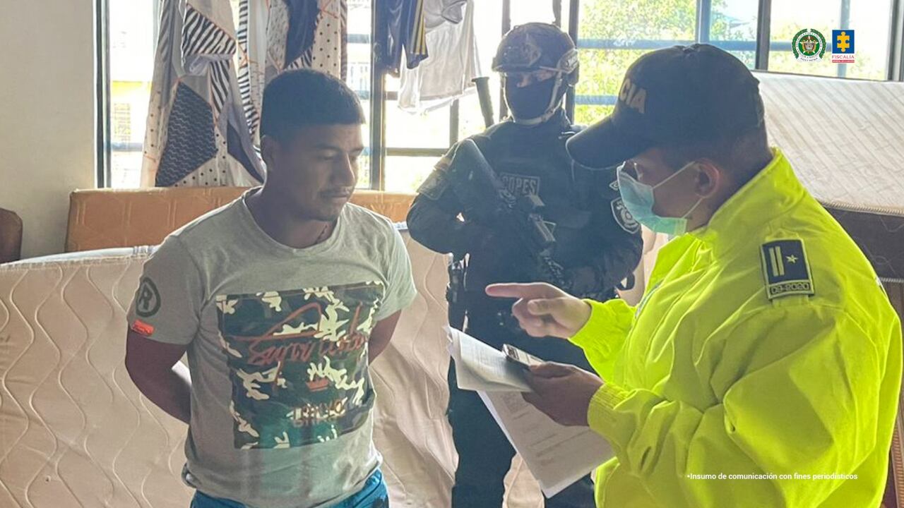 Yedinson Faber Ascue, alias Edwin, presunto cabecilla
de la estructura Carlos Patiño de las disidencias de las Farc