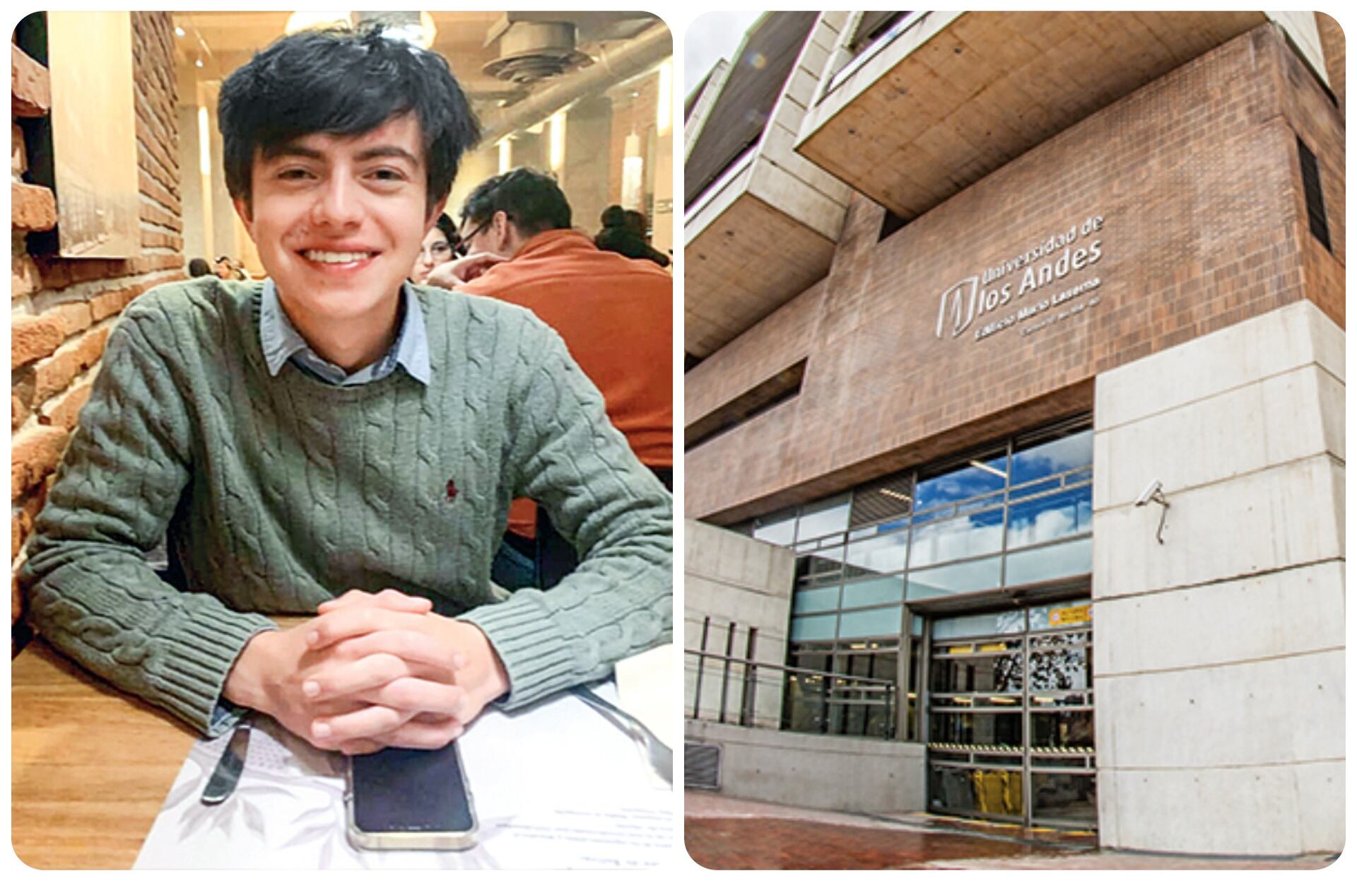 Johan Sebastián Castellanos había ingresado a los Andes becado por sus resultados académicos, pero no tenía dinero para sostenerse. Ese fue uno de los motivos de la presión.