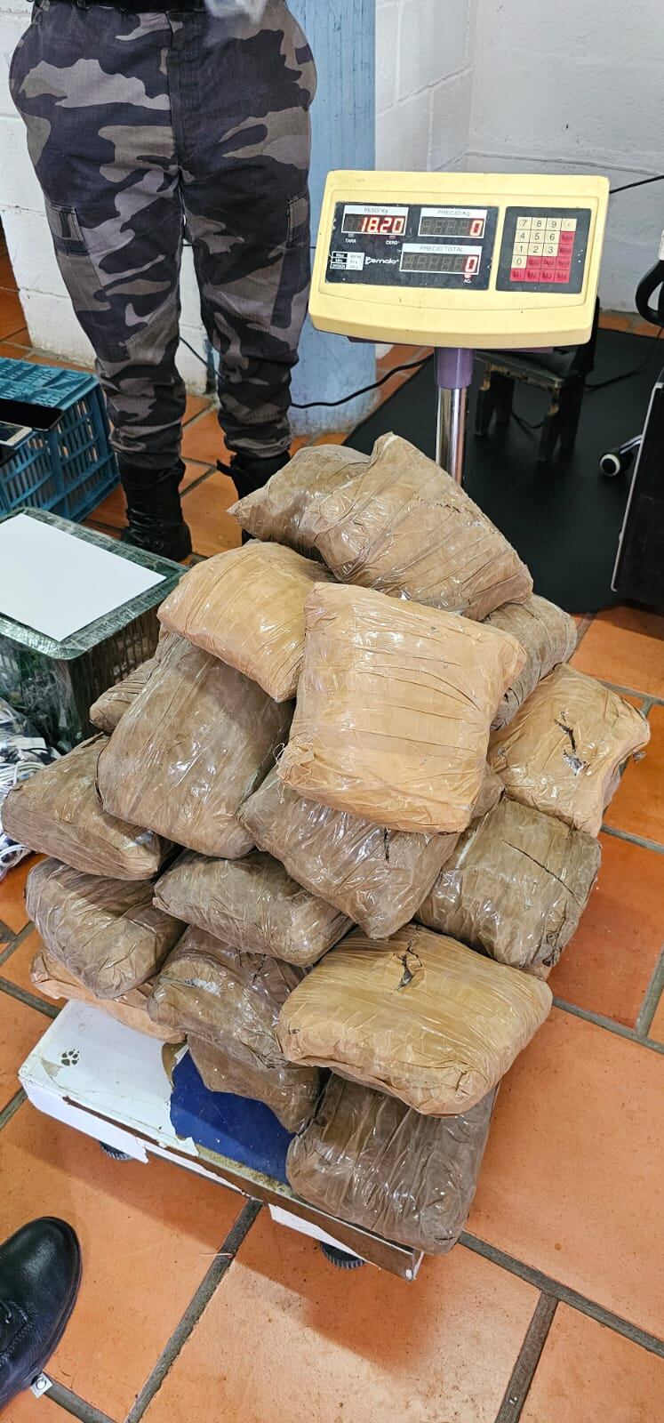 impresionante incautación de droga en una cárcel. Un trabajo de inteligencia del Inpec permitió el hallazgo