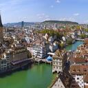 Panorama de la ciudad de Zúrich, Suiza.