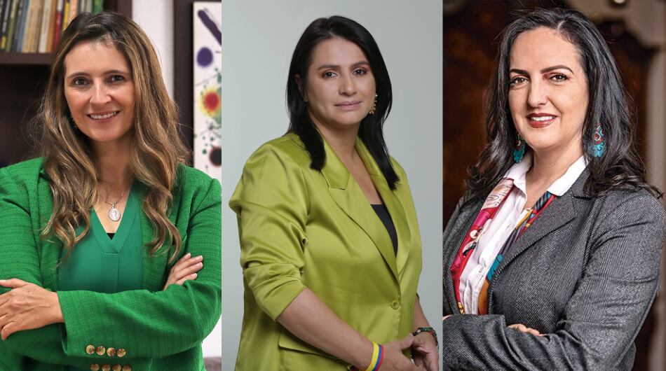 Paloma Valencia, Paola Holguín y María Fernanda Cabal.