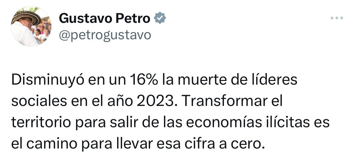 Trino presidente Petro