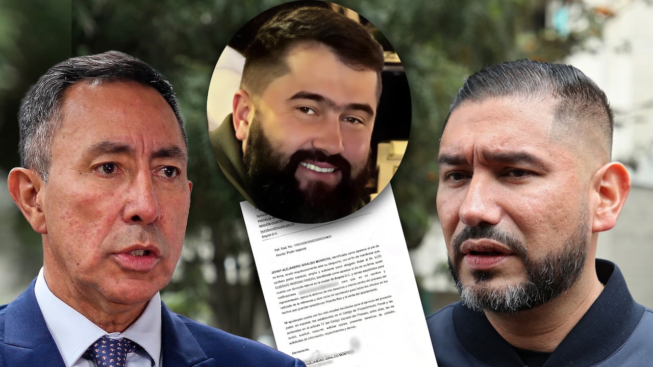 Johny Alejandro Giraldo (centro) fue la persona que remodeló el apartamento del presidente de Ecopetrol, Ricardo Roa (izquierda). Asegura ser testigo de un cuestionado negocio y le dio poder al abogado penalista Gustavo Moreno (derecha) para que lo represente.