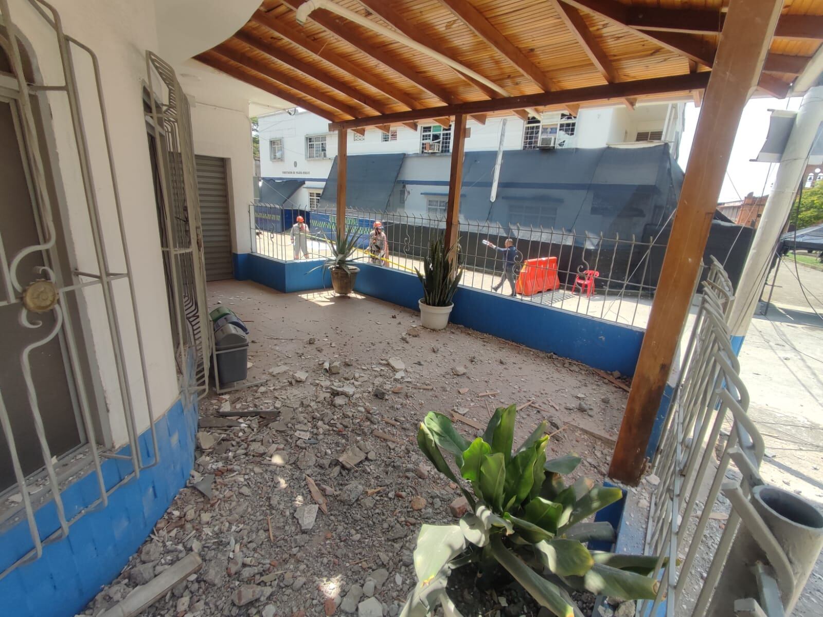 Hostigamiento a la estación de policía de Robles, corregimiento de Jamundí.