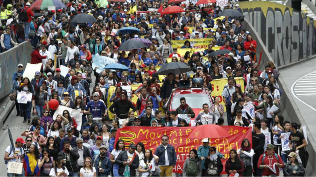 El año pasado, las marchas de los docentes convocaron un buen número de personas en todo el país.