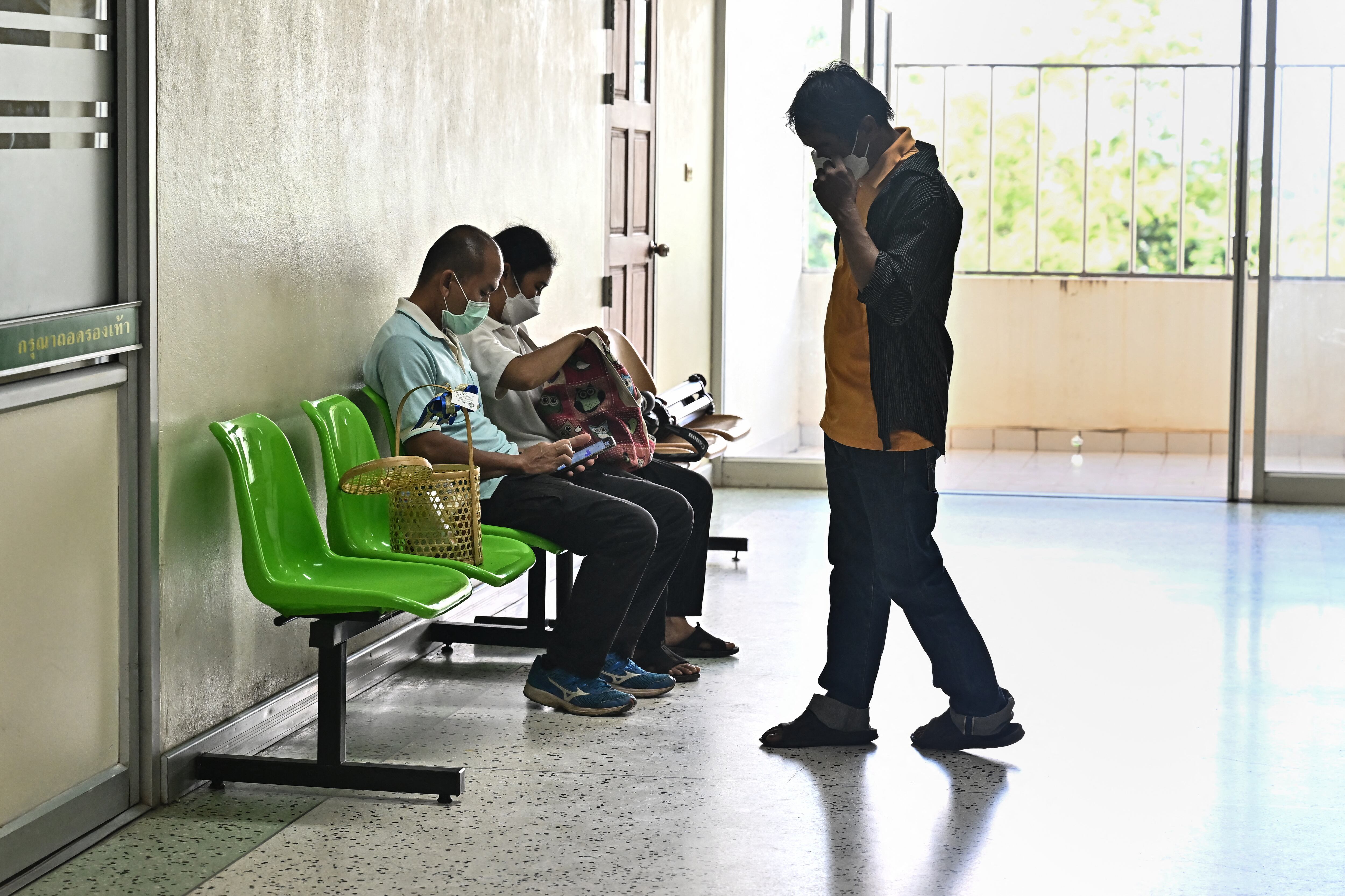 Enfermería en Tailandia donde los heridos fueron atentidos.