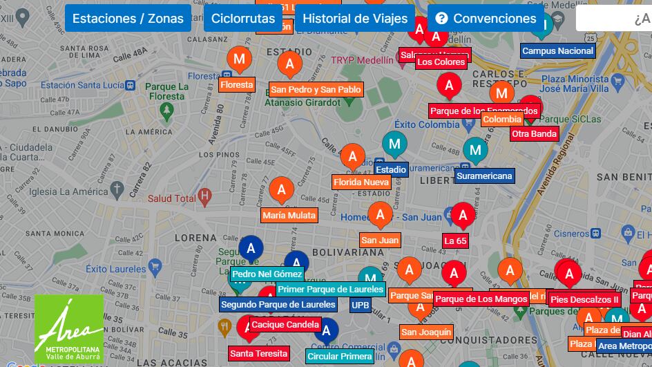 Mapa interactivo Encicla.