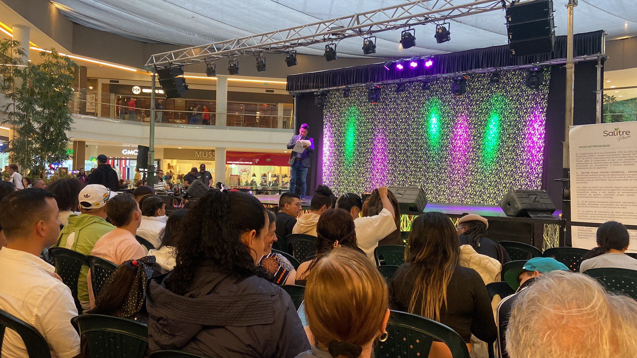 El festival salitre urbano tuvo que ser suspendido por el accidente.