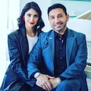 Andrea Aguilera y su exnovio, el falso príncipe árabe.