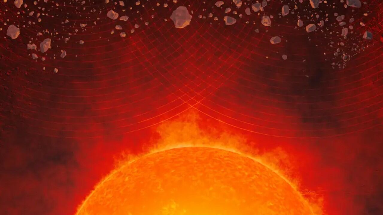 Es probable que el núcleo interno de Marte esté compuesto de hierro y níquel, como el núcleo terrestre, enriquecido quizás con elementos más ligeros como el oxígeno.