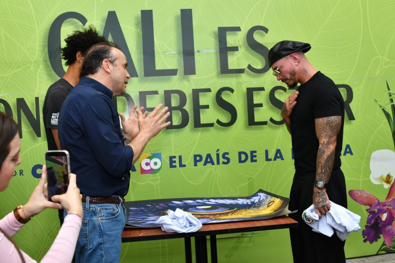 J Balvin en el barrio Obrero de Cali