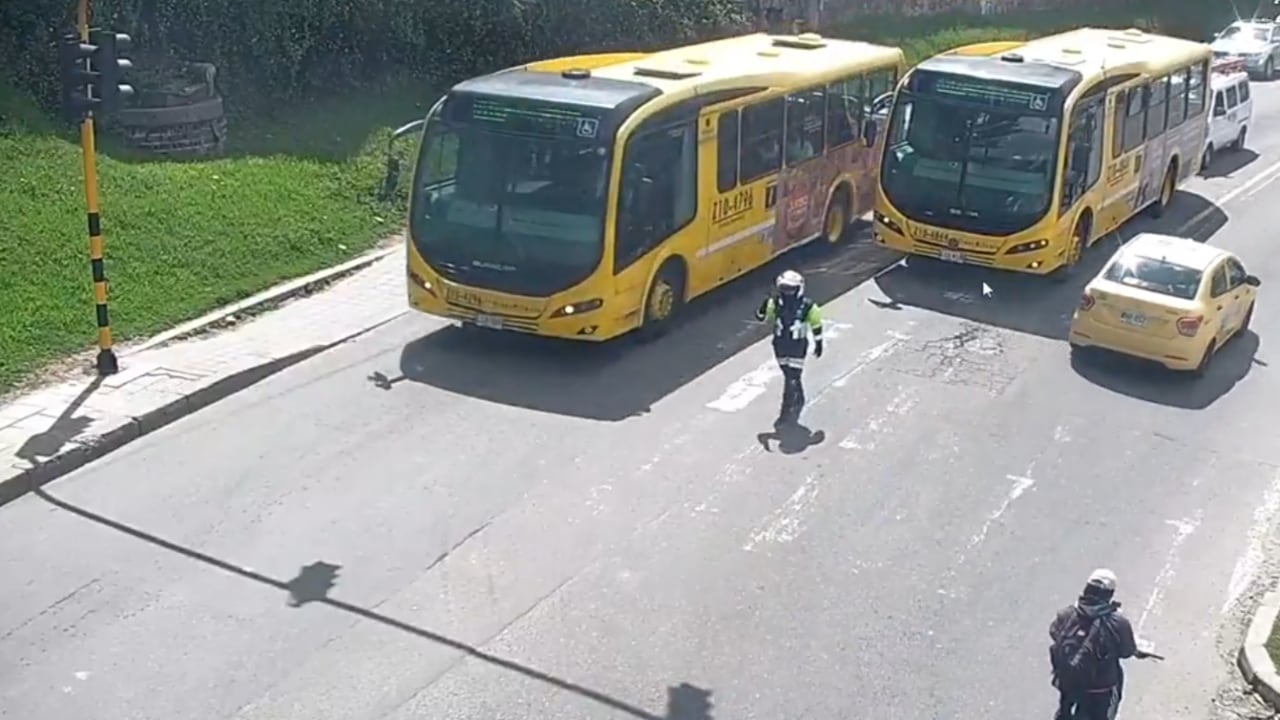 Movilidad en la Autopista Norte en Bogotá.