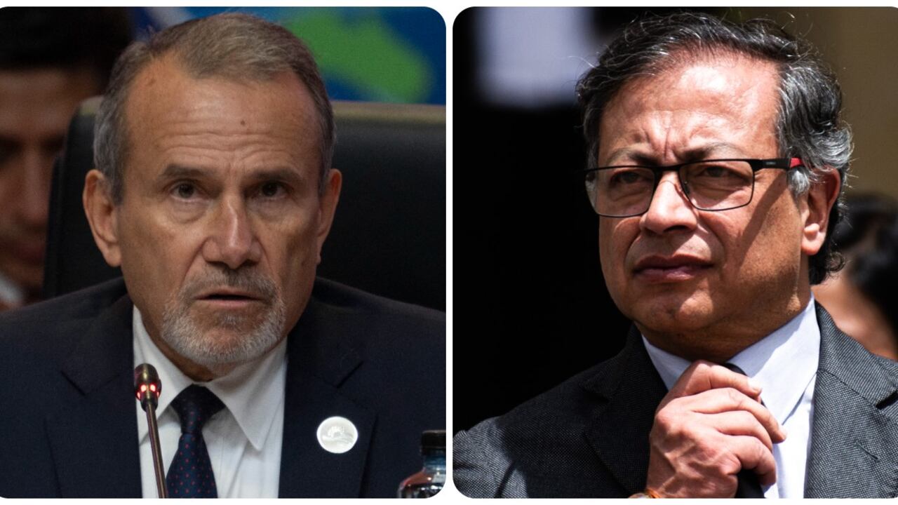 Elmer Schialer y Gustavo Petro