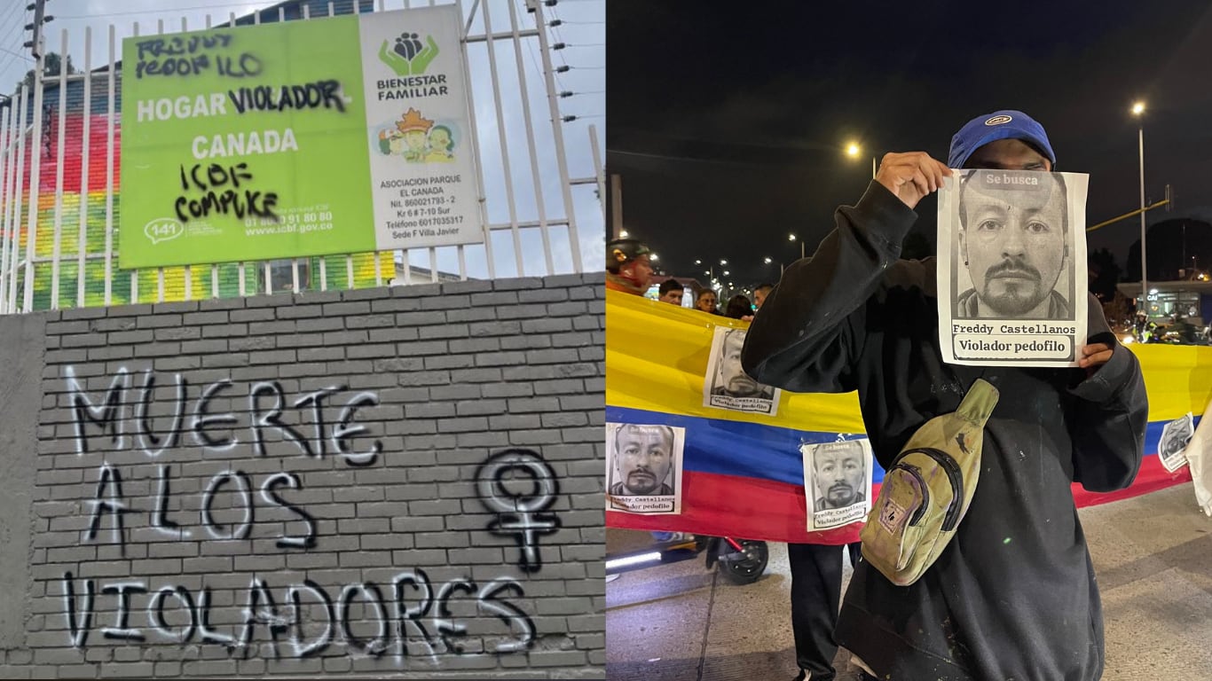Decenas de padres de familia, vecinos y ciudadanos realizaron un plantón pacífico frente a la sede del Hogar Infantil Canadá sede F.