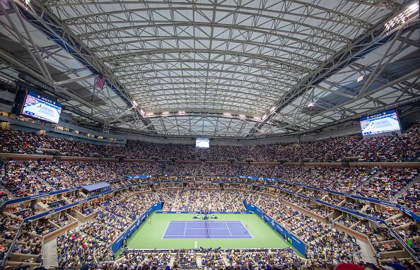 Vista general de la cancha central del Us Open.