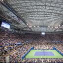 Vista general de la cancha central del Us Open.