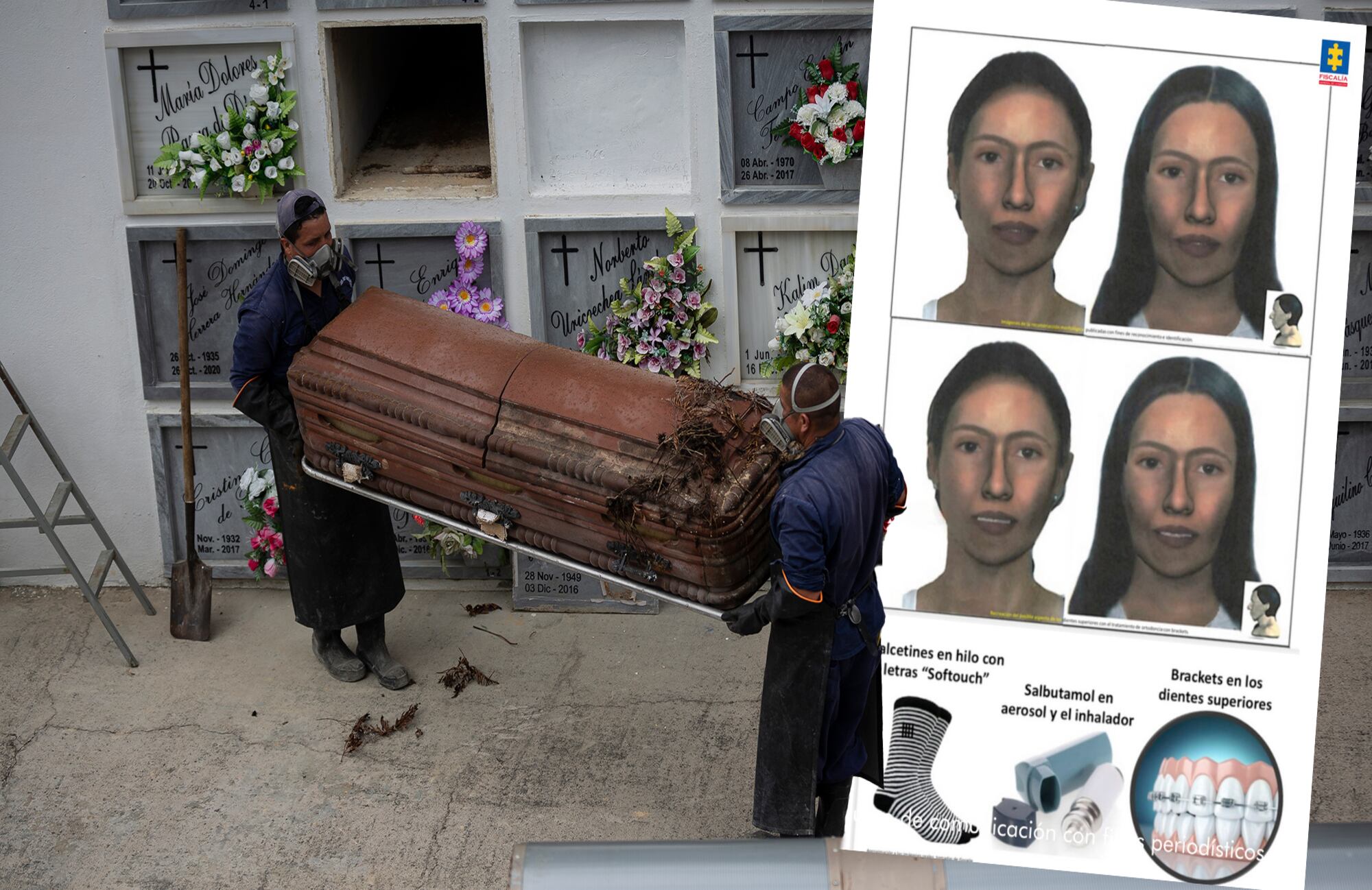 FISCALÍA RECONSTRUYE MORFOLÓGICAMENTE EL ROSTRO DE UNA
VÍCTIMA DE LAS AUC