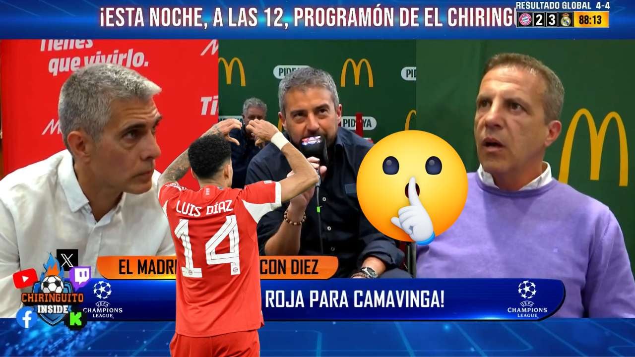 Pantallazo El Chiringuito / Luis Díaz / Emoji de silencio