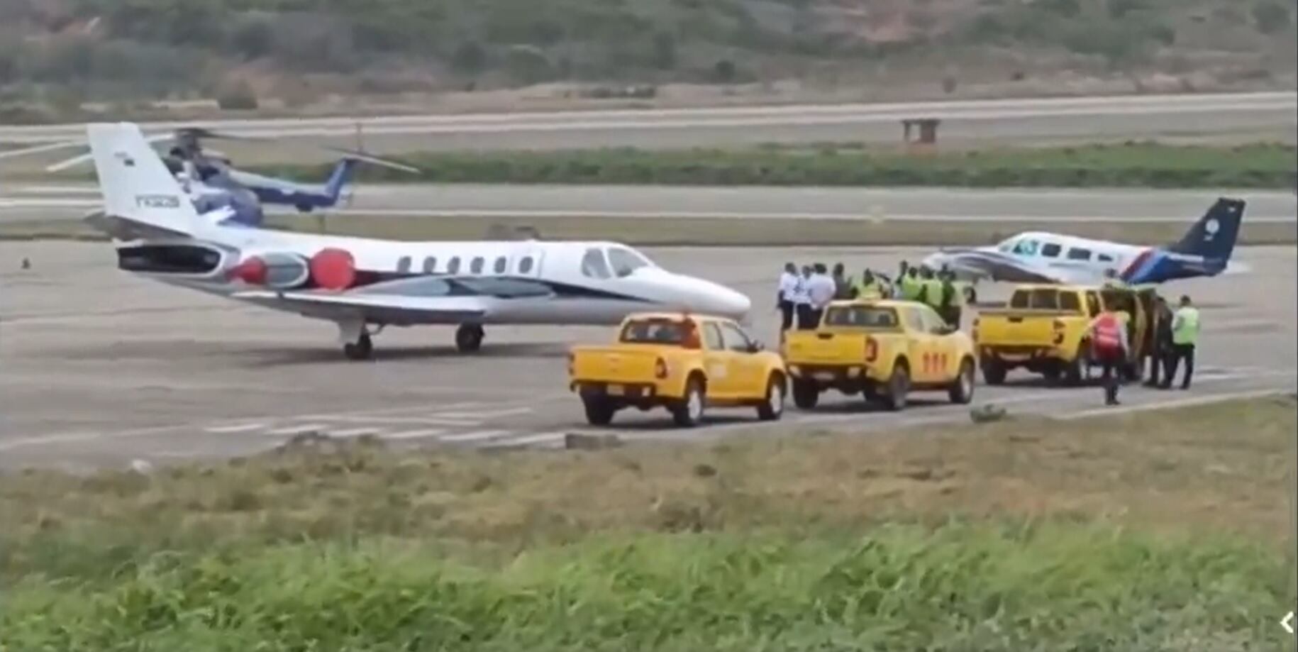 Esta es la aeronave venezolana que aterrizó de emergencia en el aeropuerto de Cúcuta.