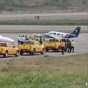 Esta es la aeronave venezolana que aterrizó de emergencia en el aeropuerto de Cúcuta.