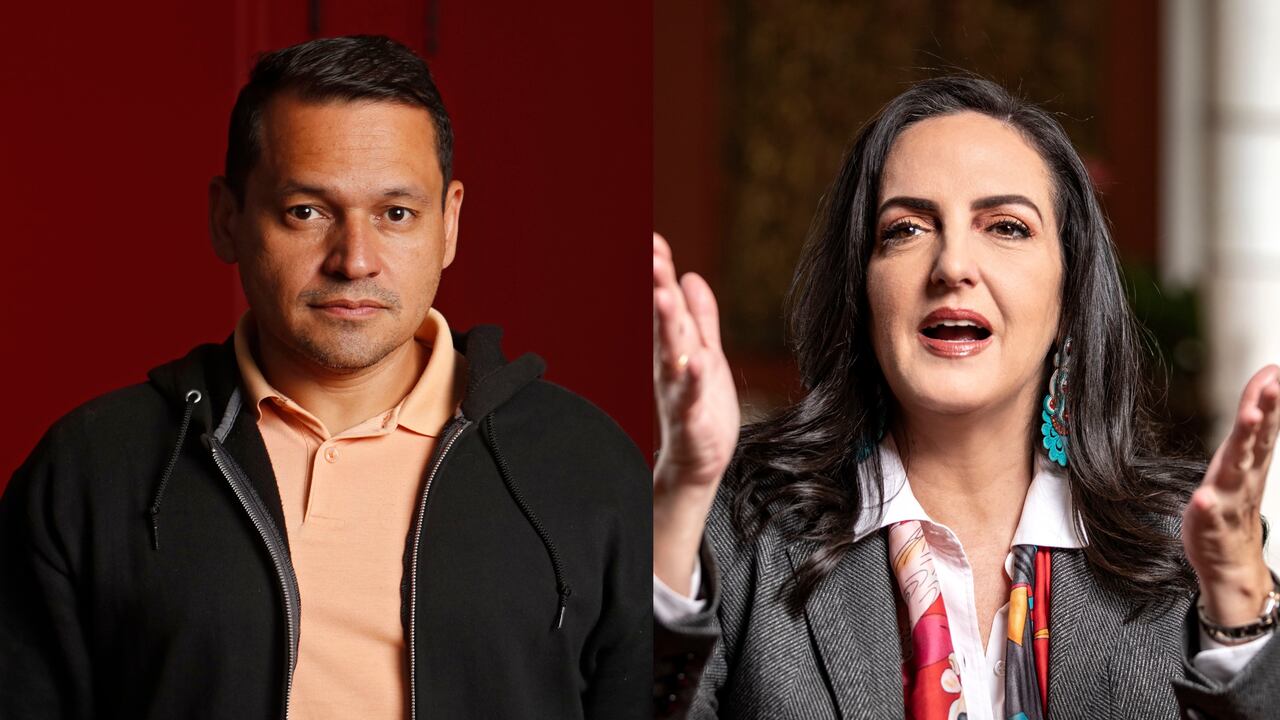 Alejandro Ocampo, representante a la Cámara por el Pacto Histórico, y María Fernanda Cabal, senadora del Centro Democrático.