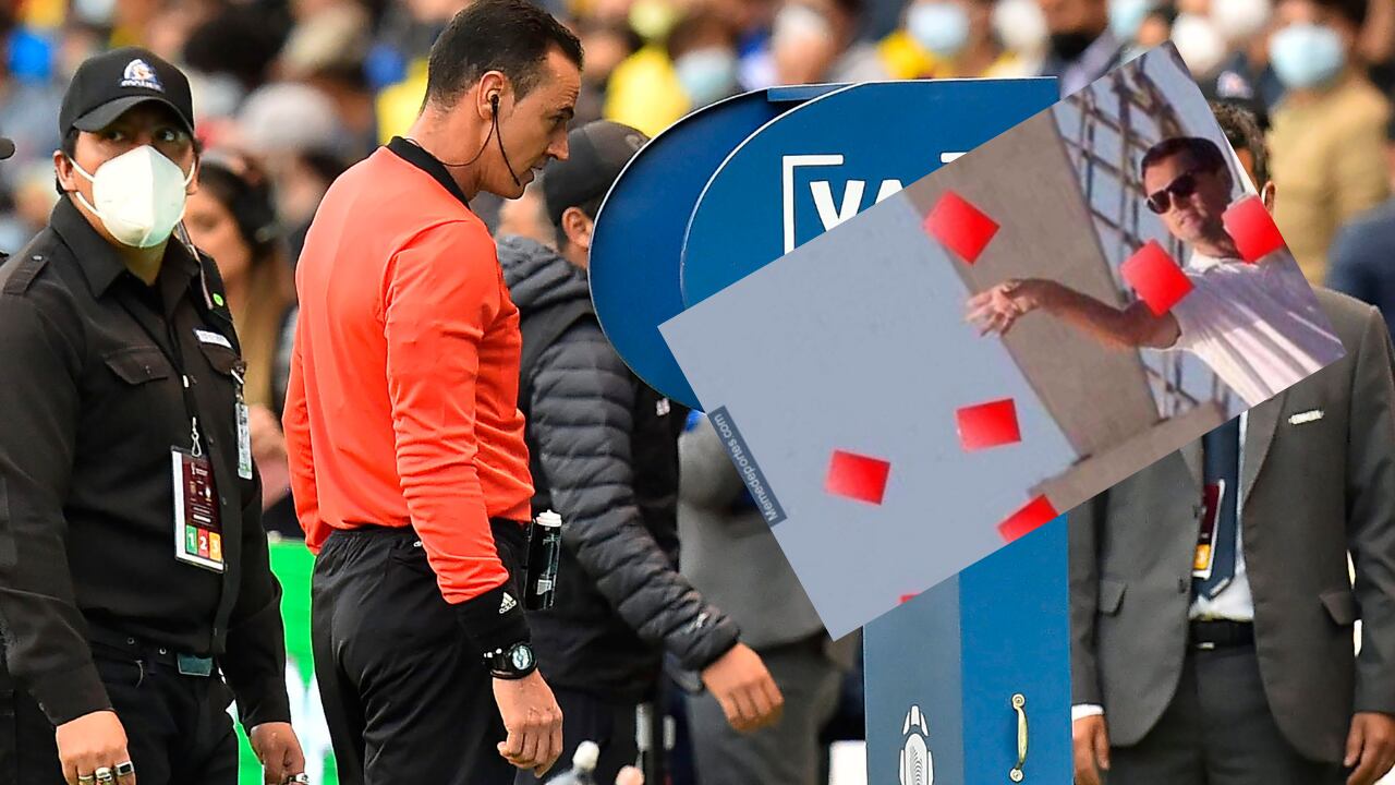 El árbitro colombiano fue villano en el juego entre Ecuador y Brasil.