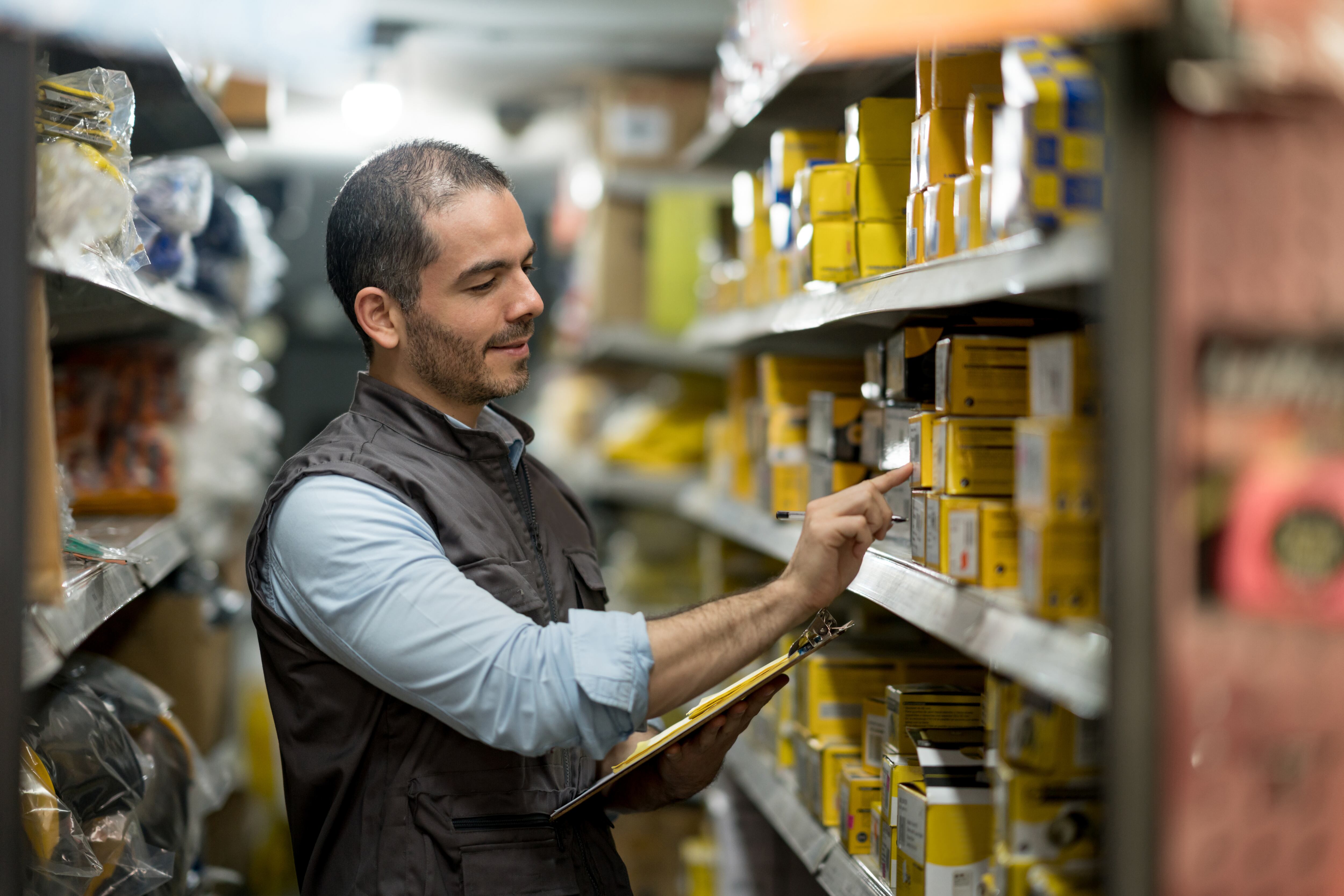 Trabajador en tienda