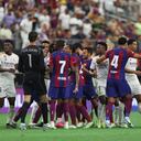 El clásico se calentó tras una dura falta sobre Jude Bellingham.