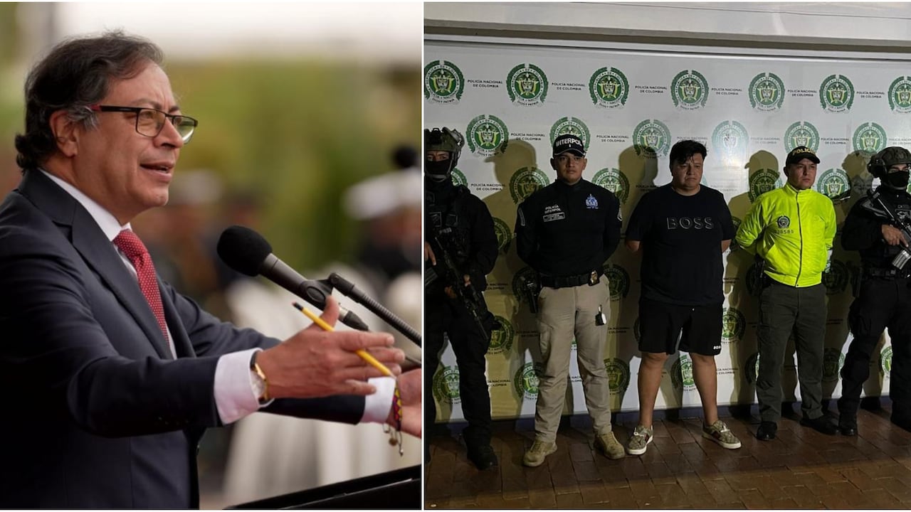 Presidente Gustavo Petro y alias Poporro