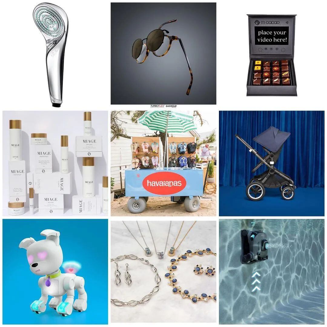 Duchas, coches, joyas y artículos de estética hacen parte de la bolsa de obsequios de los Grammys. Foto: Instagram @lashfary.