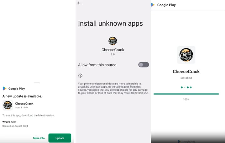 Ciberdelincuentes usan imitaciones de la tienda oficial para camuflar enlaces peligrosos.