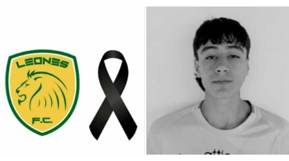 Juan José Grisales, menor de quince años que alcanzó a llegar a las divisiones menores de Leones Fútbol Club.