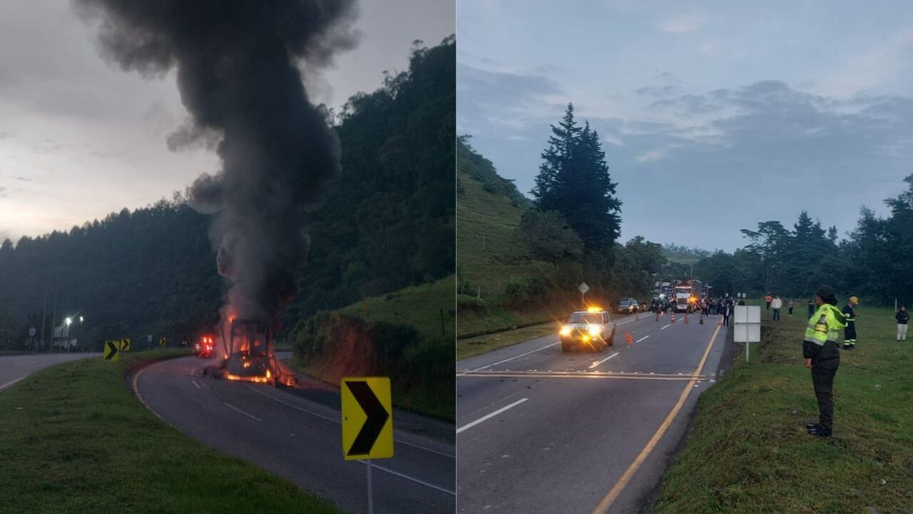 En la vía Villeta - Bogotá, km 36+450, municipio de la Vega.