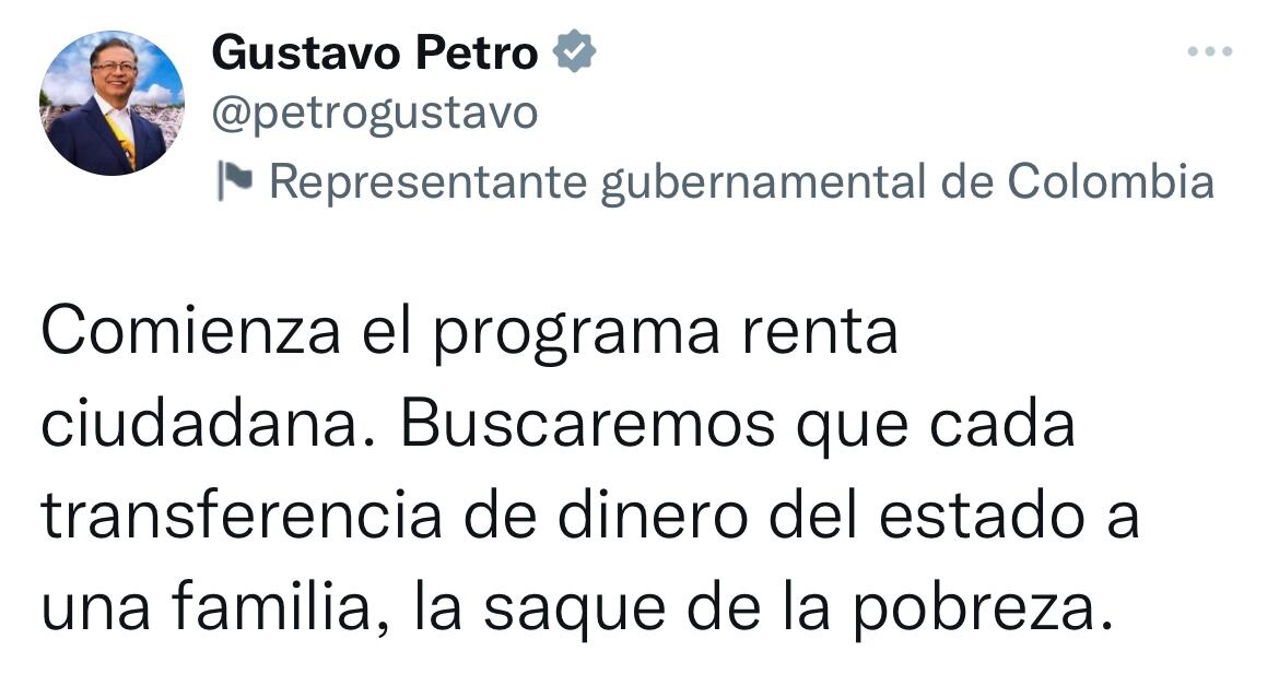 Trino presidente Gustavo Petro