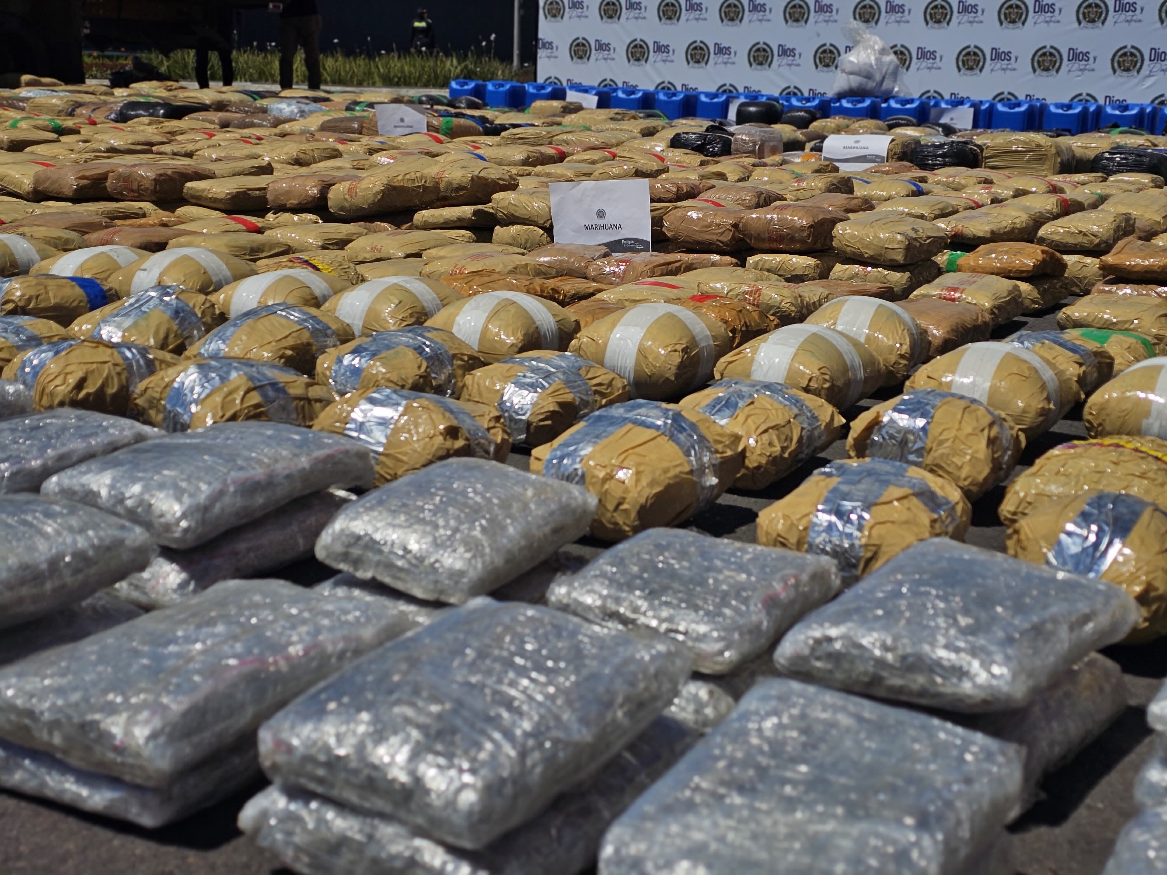 Se incautaron cerca de dos toneladas de marihuana