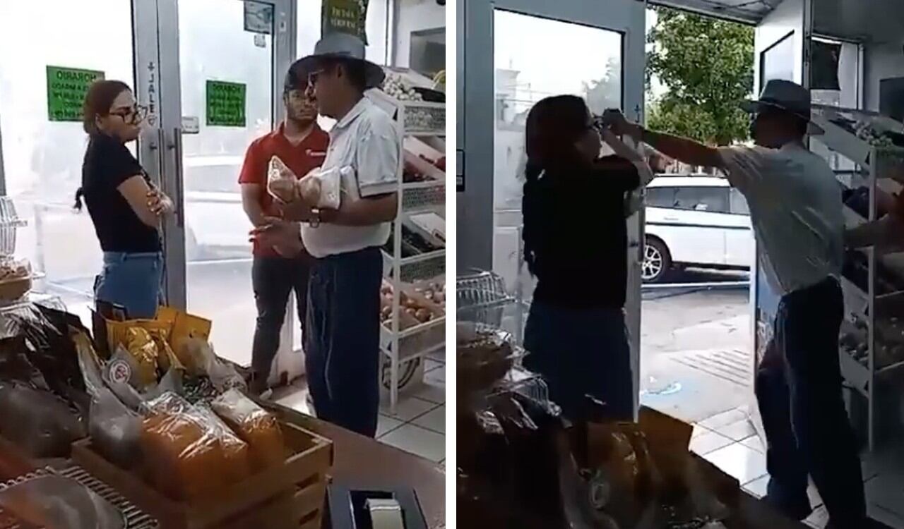 Momento del enfrentamiento entre Alma y el supuesto asesino en la carnicería de Sonora.