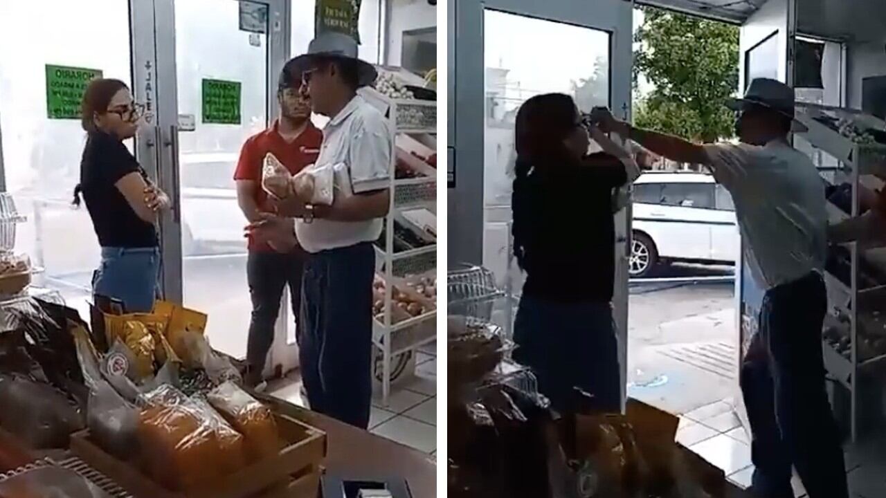 Momento del enfrentamiento entre Alma y el supuesto asesino en la carnicería de Sonora.