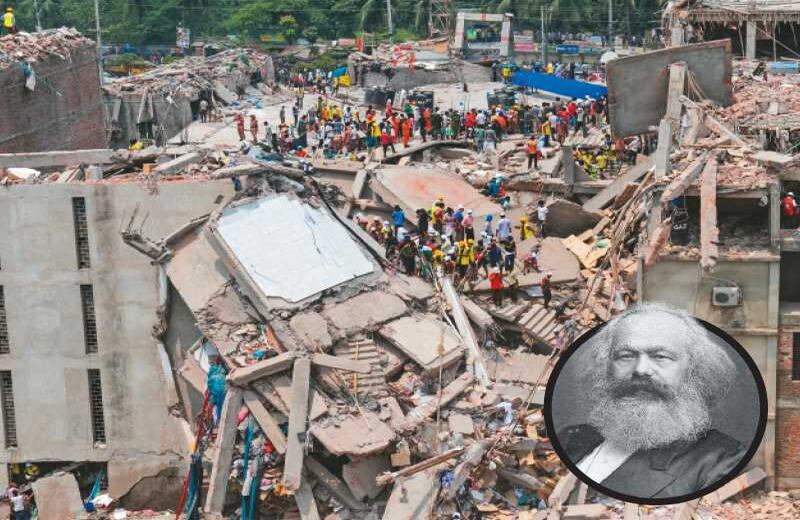 Una fábrica de ropa de grandes marcas colapsó en Bangladesh en 2013. Murieron 1.130 personas. La sociedad de consumo. "La propiedad privada nos ha vuelto tan estúpidos que un objeto solo existe cuando es poseído, comido, bebido, vestido, habitado, etcétera". La sentencia del alemán Karl Marx consignada en 1844 en La propiedad privada y el comunismo le habla directamente a un mundo dominado por la sed de consumo.