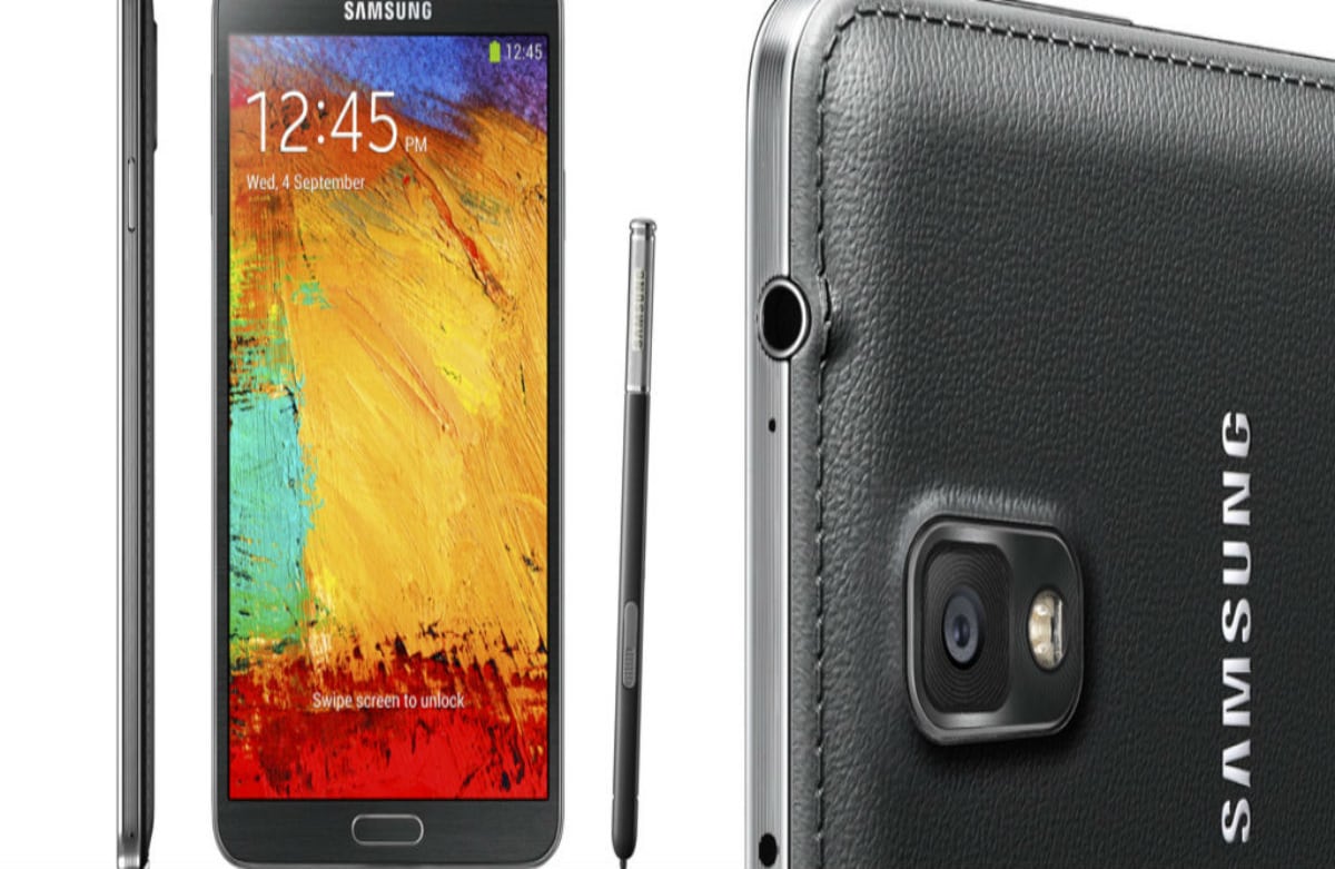 Samsung Note 3. Cuenta con un lápiz óptico que permite desarrollar funciones rápidas como crear gráficos, tomar notas y compartir documentos.