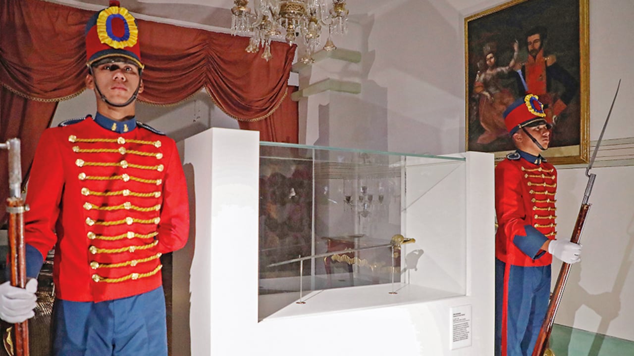 La espada del Libertador estuvo en la Casa Museo Quinta de Bolívar durante cerca de un mes.